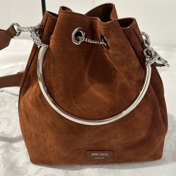 JUST LIKE NEW Jimmy Choo Bon Bon Bucket Bag - Picture 9 of 16